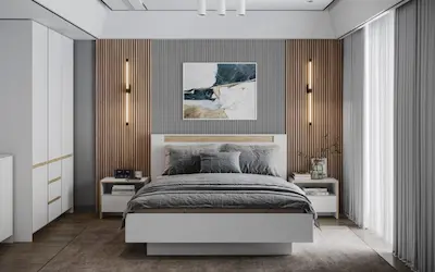 Master bedroom painting transformation in Shoreline with calming colors