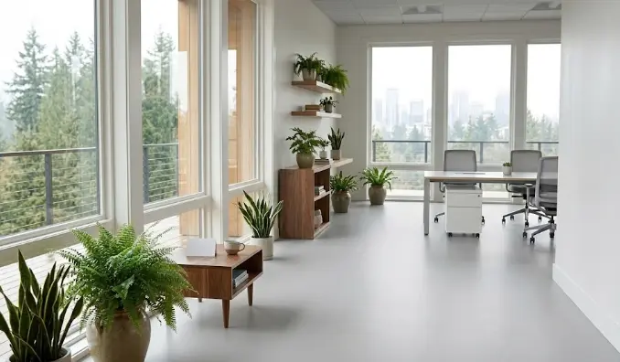 Commercial office painting in Bellevue tech space — professional results with zero disruption