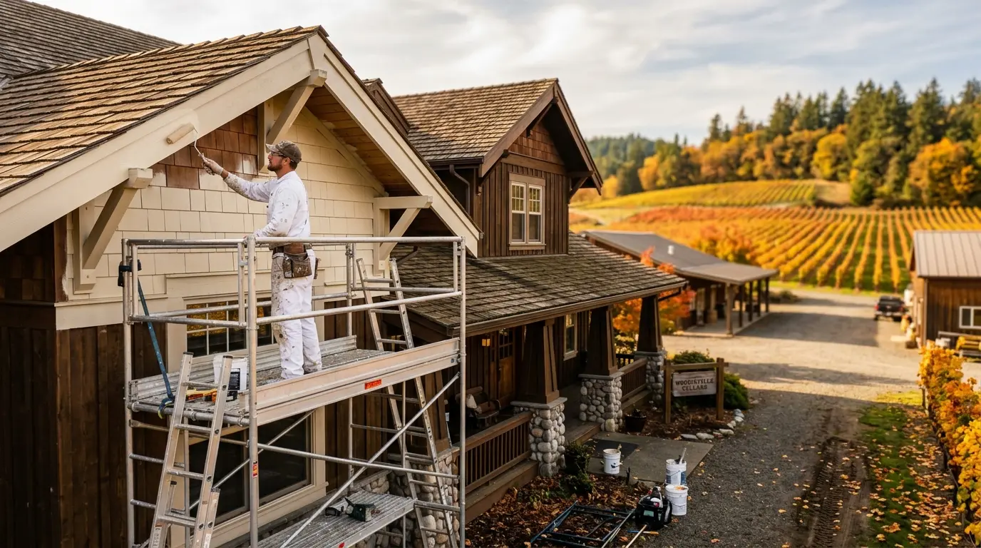 Commercial Painting in Woodinville, WA — Three Nights in a Winery Before Harvest Season