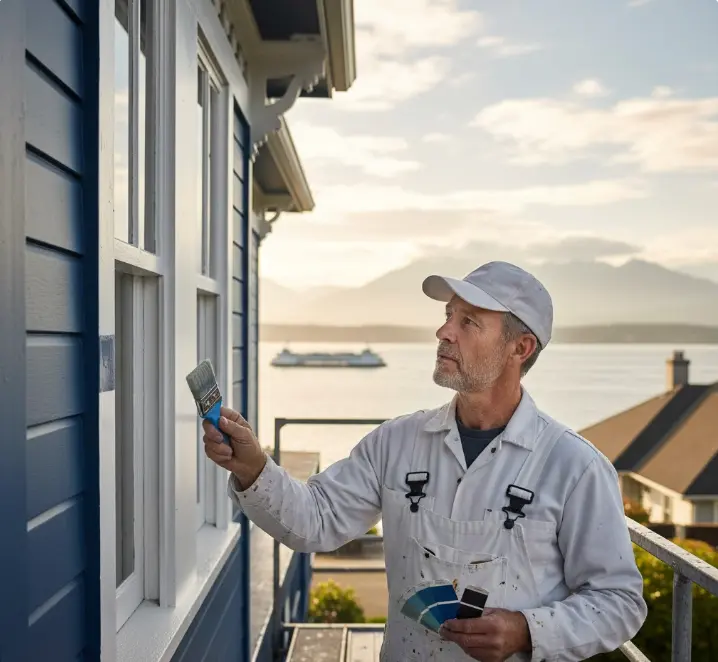 Antonio Pizoni, expert residential painter in Edmonds, WA specializing in coastal home painting