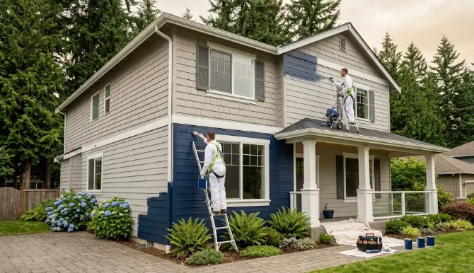 Exterior Painting in Bothell, WA: How We Protect Homes Against 47 Inches of Annual Rain