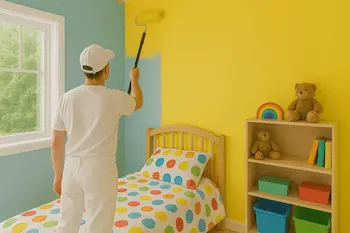Children's room painting in Kirkland with fun colors and durable finish