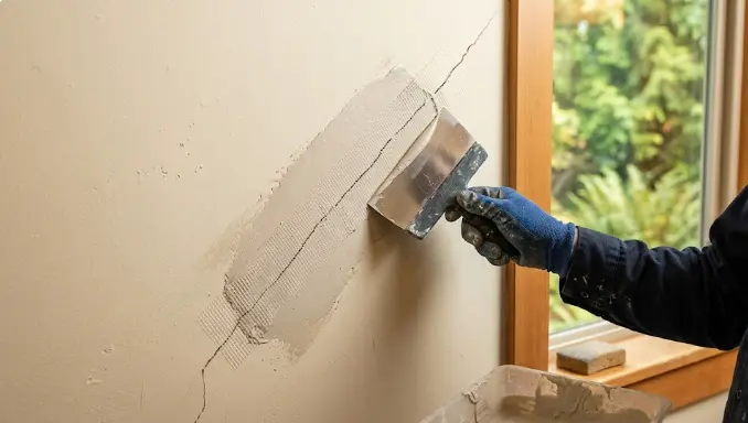 Drywall crack repair in Kirkland WA home