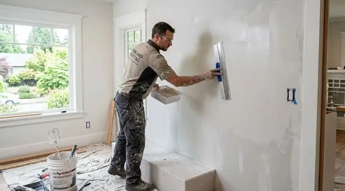 Skim coat drywall repair Kirkland WA