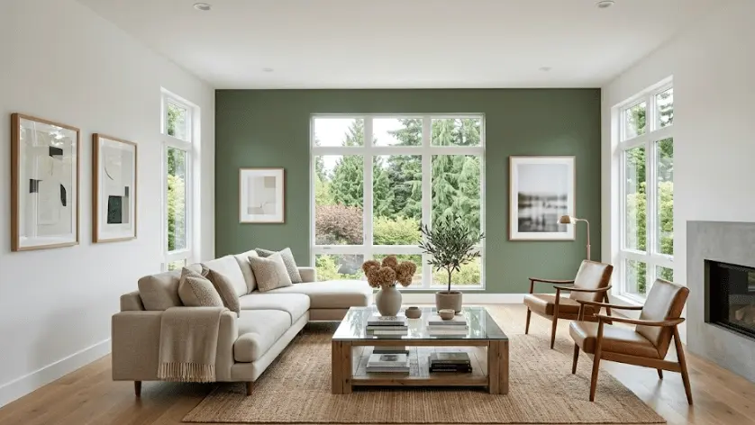 Beautiful freshly painted interior room in a Kirkland WA home — professional painting company results