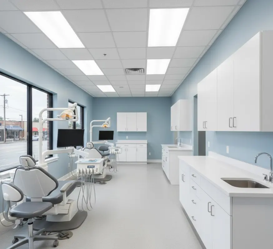 Commercial office wall painting in Lynnwood business