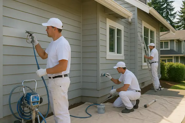 Professional painting specialist team in Lynnwood showing focused expertise