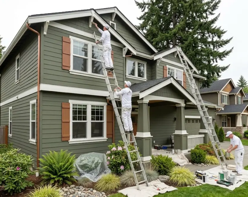 Painting Contractors in Mill Creek, WA: HOA Color Approval, Cedar Siding Prep, and What Licensed Work Actually Costs in 2026