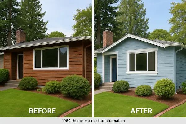 Complete exterior painting transformation in Ridgecrest Shoreline with coastal-appropriate materials