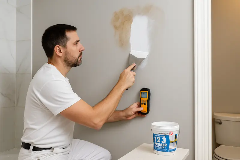 Professional wall painting in Hollywood Hill Woodinville with moisture damage repair